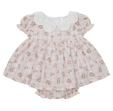 Load image into Gallery viewer, Deolinda Baby Girls Maria Pink Flower Dress and Bloomers