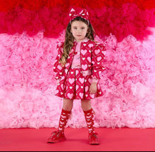 Load image into Gallery viewer, A DEE
Love Story Lyla Heart Print Skirt Set - Peony Pink
