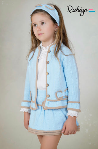 Rahigo Girls 5 Piece Set - Blue & Camel