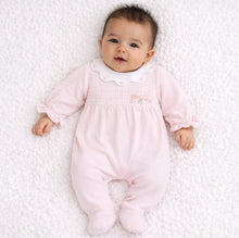Load image into Gallery viewer, Deolinda Baby Girls California Smoked Babygrow - Pink