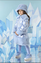 Load image into Gallery viewer, A DEE
A Dee On Ice Penelope Metalic Faux Fur Trim Jacket - Iced Blue (Hat Sold Separately)