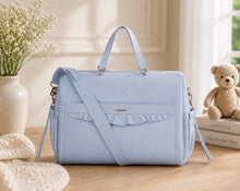 Load image into Gallery viewer, Mayoral Blue Logo Baby Changing Bag