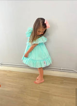 Load image into Gallery viewer, Babine Exclusive Mint &amp; Pink Puff Ball Dress