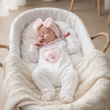 Load image into Gallery viewer, Pastels &amp; Co Ohana Pretty Rose G Babygrow- Pink 🩷