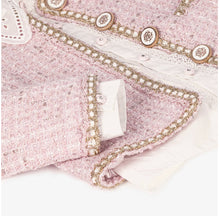 Load image into Gallery viewer, Beau Kid Girls Pink Tweed Skirt Set