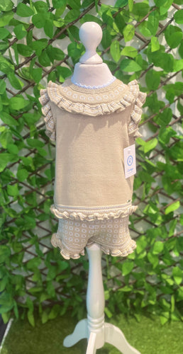 Rahigo Girls Skort Set - Camel & Blue