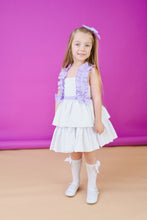 Load image into Gallery viewer, Babine Girls Gingham Lilac Dress 💜