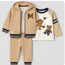 Load image into Gallery viewer, Mayoral Boys 3 Piece Teddy Tracksuit - Camel