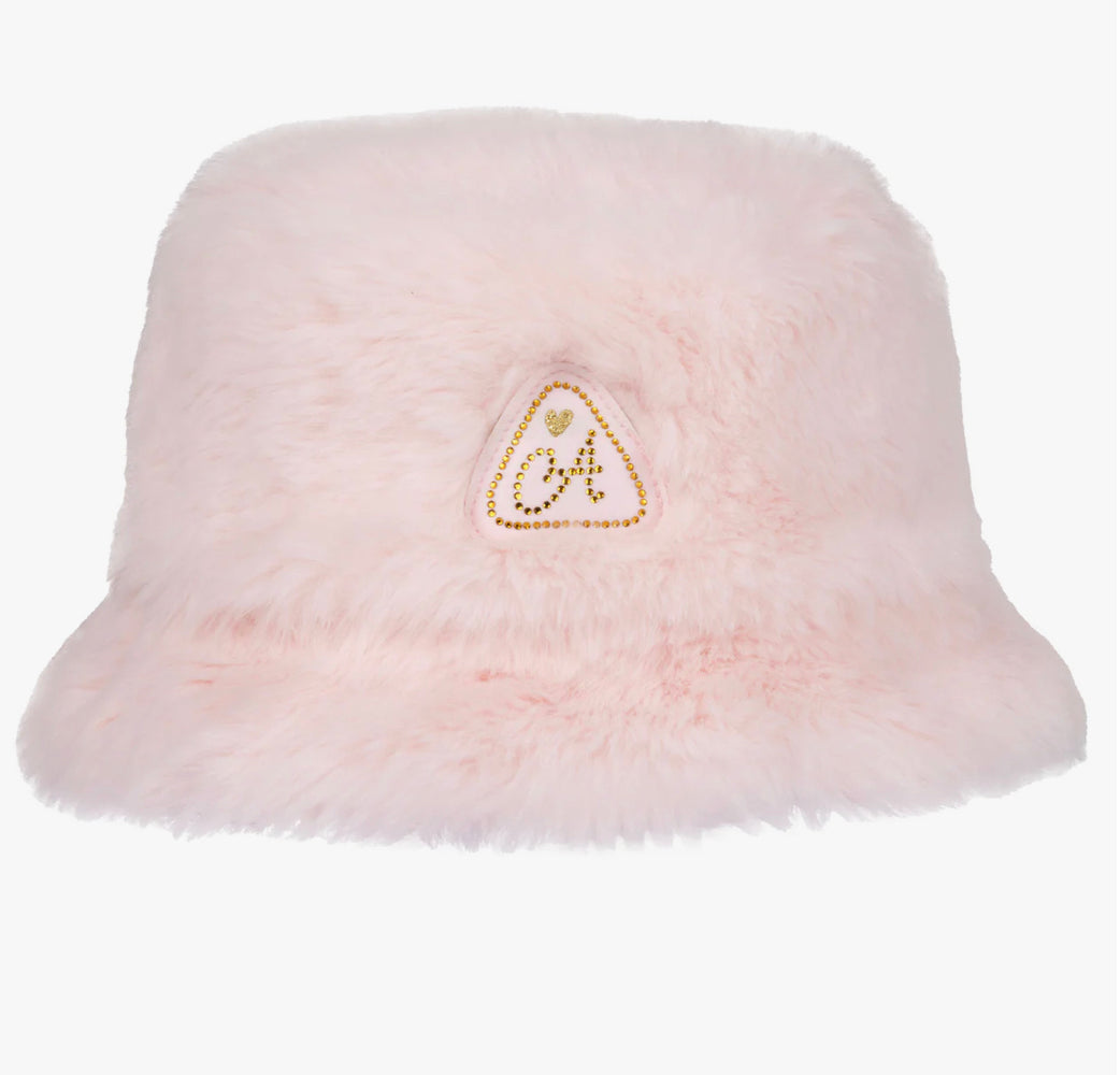 A DEE
Abstract Teddy Sylvia Faux Fur Bucket Hat - Baby Pink