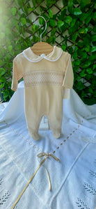 Baby Boys Baby Grow - Camel