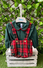 Load image into Gallery viewer, Babine Baby Boys Tartan H Bar Set