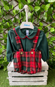 Babine Baby Boys Tartan H Bar Set