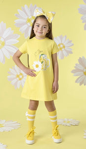 A Dee Danica T Shirt Dress - Bright Yellow