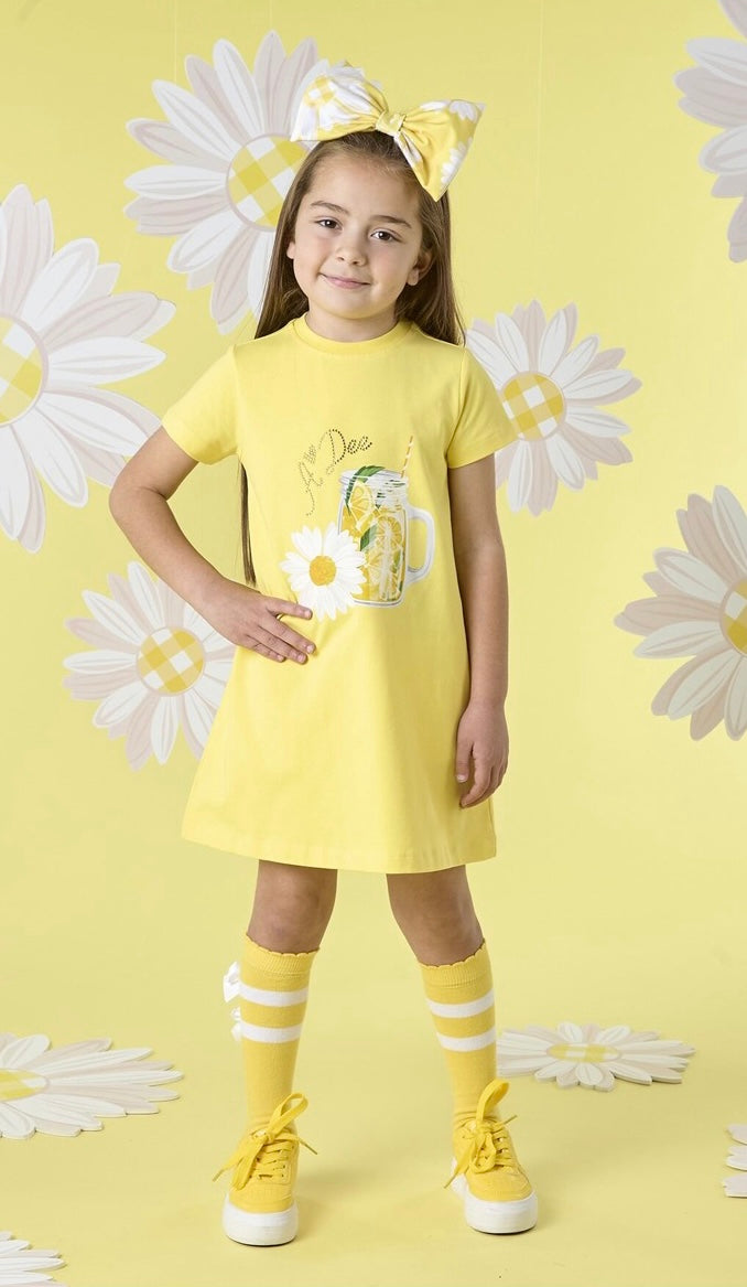 A Dee Danica T Shirt Dress - Bright Yellow