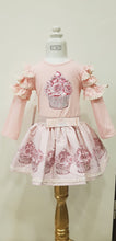 Load image into Gallery viewer, Neon Girls Cupcake Skirt Set Peach/Pink