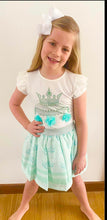 Load image into Gallery viewer, Caramelo Kids Girls Crown Skirt Set - Mint