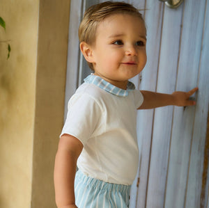 Rapife Boys Blue Stripped Jam Pant Set