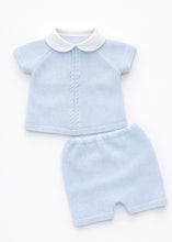 Load image into Gallery viewer, Baby Boys 2 Piece Knitted Set - Baby Blue