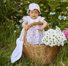 Load image into Gallery viewer, Deolinda Baby Girls Maria Pink Flower Dress and Bloomers