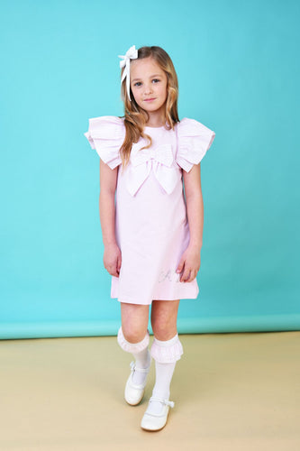 A Dee Cali Bow Dress - Pink Blossom