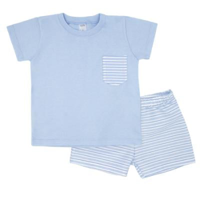 Rapife Boys Stripped Short Set - Blue 💙