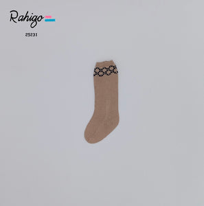 Pre-Order Rahigo Boys Socks - Camel & Navy