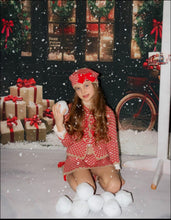 Load image into Gallery viewer, Rahigo Girls Exclusive 5 Piece Skort Set with Beret &amp; Socks - Red &amp; Camel