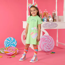 Load image into Gallery viewer, A DEE
Danica Lollipop Love T Shirt Handbag Dress - Tropical Green