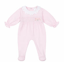 Load image into Gallery viewer, Deolinda Baby Girls California Smoked Babygrow - Pink