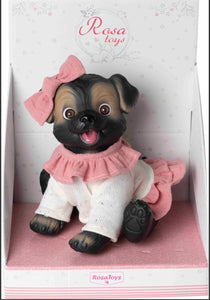 Little Black Dog with Dress