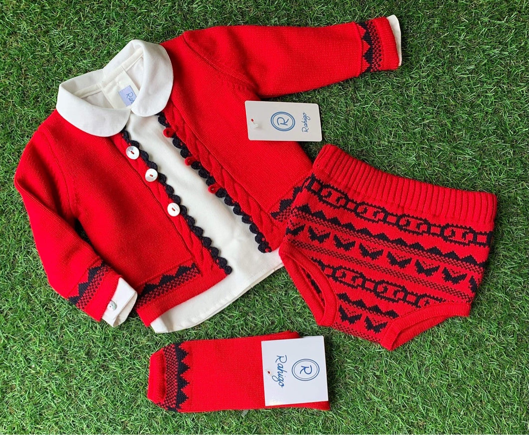 Rahigo Boys Exclusive Red & Navy Jam Pant Sent (Socks Sold Separately