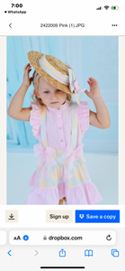 Babine Pastel Abstract H Bar Skirt Dress - Pink