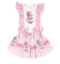 Load image into Gallery viewer, Giorgio Bambini Girls Bunny Skirt Set with Hair Piece - Pink 🩷