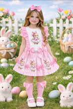 Load image into Gallery viewer, Giorgio Bambini Girls Bunny Skirt Set with Hair Piece - Pink 🩷