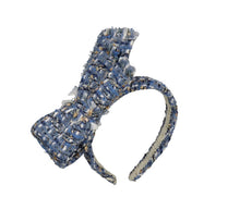 Load image into Gallery viewer, Abel &amp; Lula Girls Tweed Jacket, Shirt &amp; Skirt Set - Sky Blue