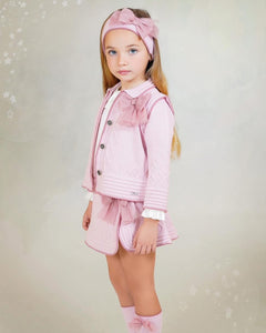 Order Rahigo Girls Four Piece Skirt Set with Socks - Pink (Headband sold separately)