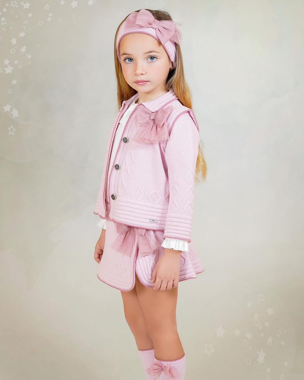 Order Rahigo Girls Four Piece Skirt Set with Socks - Pink (Headband sold separately)