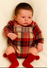 Load image into Gallery viewer, Deolinda Boys Tartan Romper