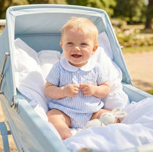 Load image into Gallery viewer, Rapife Baby Boys Seersucker Romper - Sky Blue