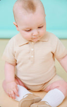 Load image into Gallery viewer, Little Nosh Boys Knitted Short Set - Camel