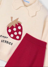 Load image into Gallery viewer, Mayoral Girls Knitted Top and Skirt Set - Red