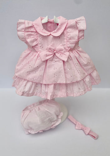 Baby Girls Dress & Nickers - Pink