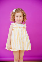 Load image into Gallery viewer, Deolinda Baby Girls Sunny Dress &amp; Bloomers - Yellow &amp; White