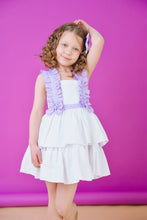 Load image into Gallery viewer, Babine Girls Gingham Lilac Dress 💜