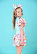 Load image into Gallery viewer, A Dee Emma Popping Hearts Short Set Turquoise