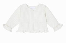 Load image into Gallery viewer, CHIBC By Deolinda Cream Tweed &amp; Pearl Girls Short Set with Jacket