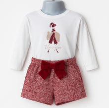Load image into Gallery viewer, AW25 Girls Mayoral Top and Shorts Set - Macchiato