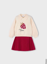 Load image into Gallery viewer, Mayoral Girls Knitted Top and Skirt Set - Red