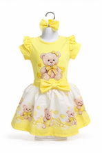 Load image into Gallery viewer, Giorgio Bambini Girls Teddy Skirt Set with Hair Piece - Yellow 💛