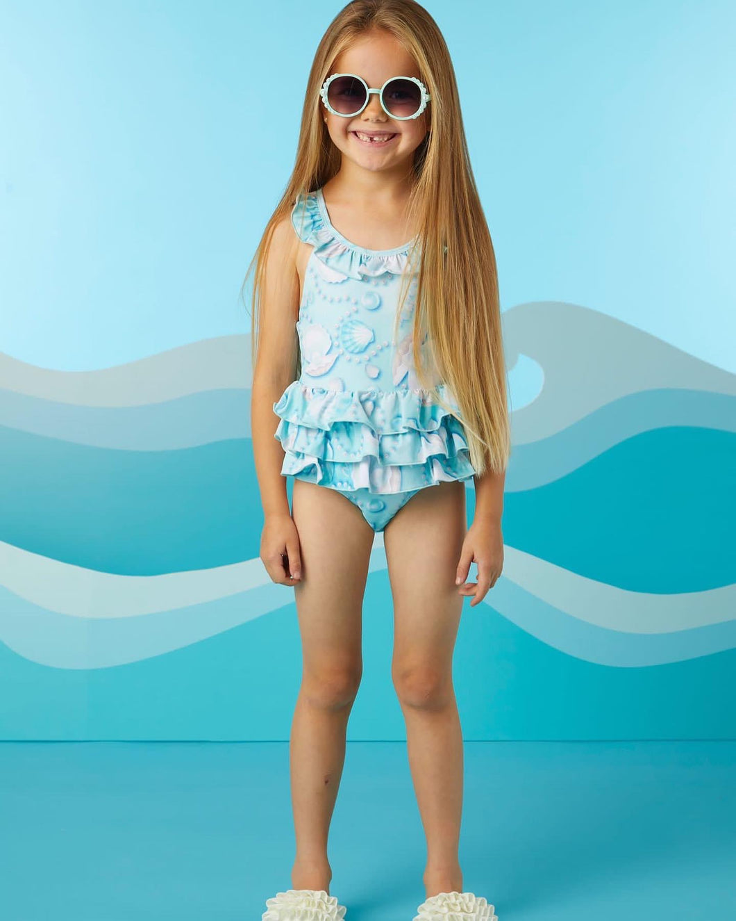 A Dee Ariel Pear Swimsuit - Aruba Blue